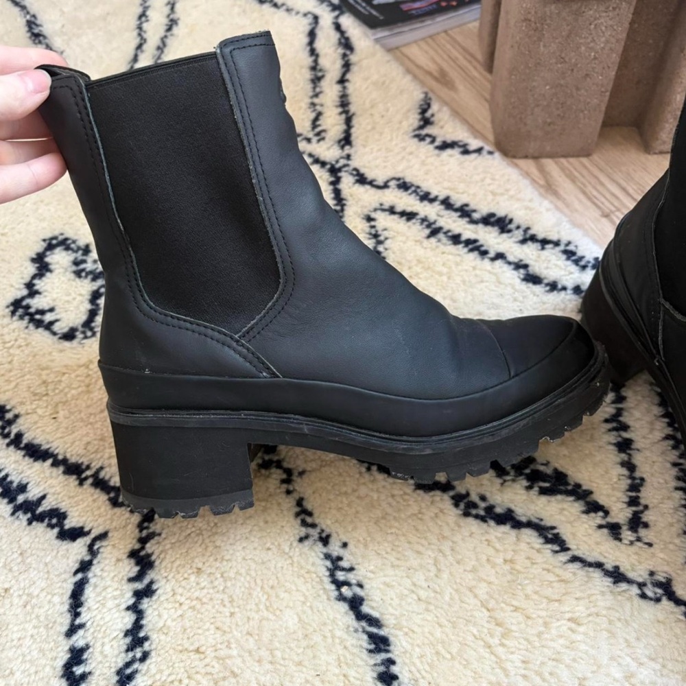 Timberland Black Heeled Boots
